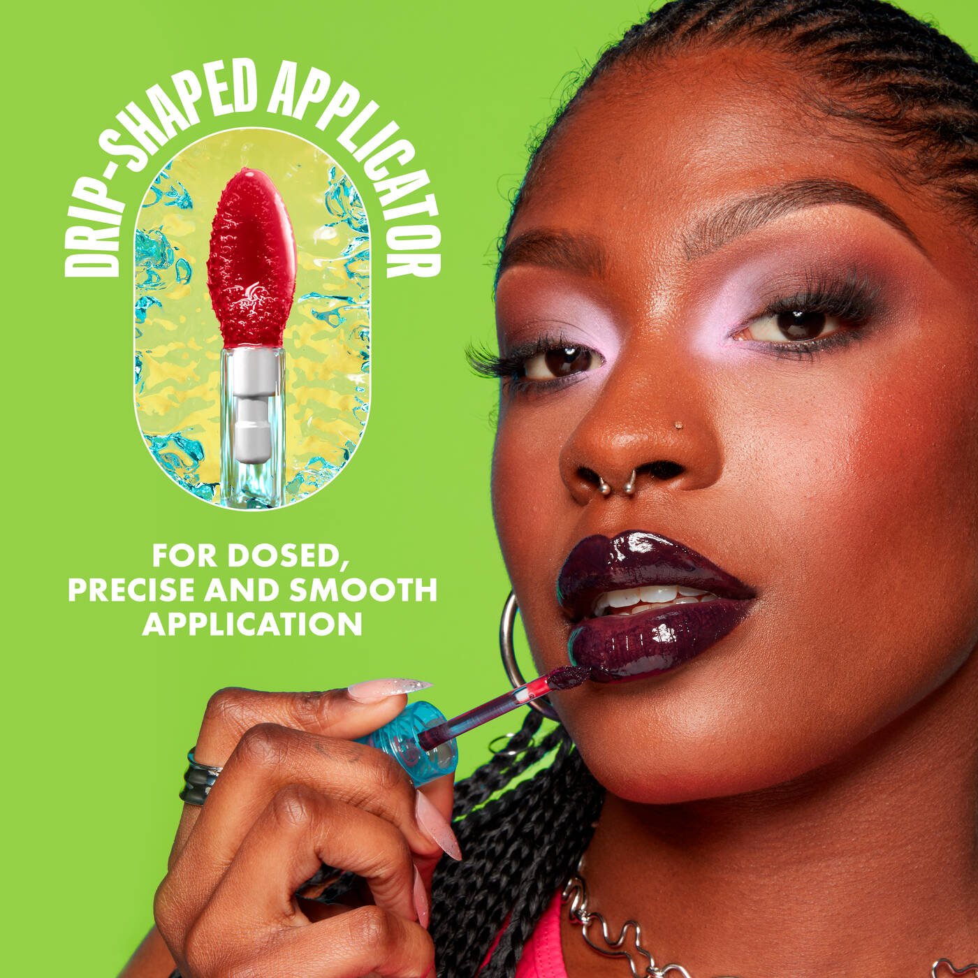 NYX- Lip I.V. Hydrating Lip Gloss Stain- 07 Bubblegum Burst