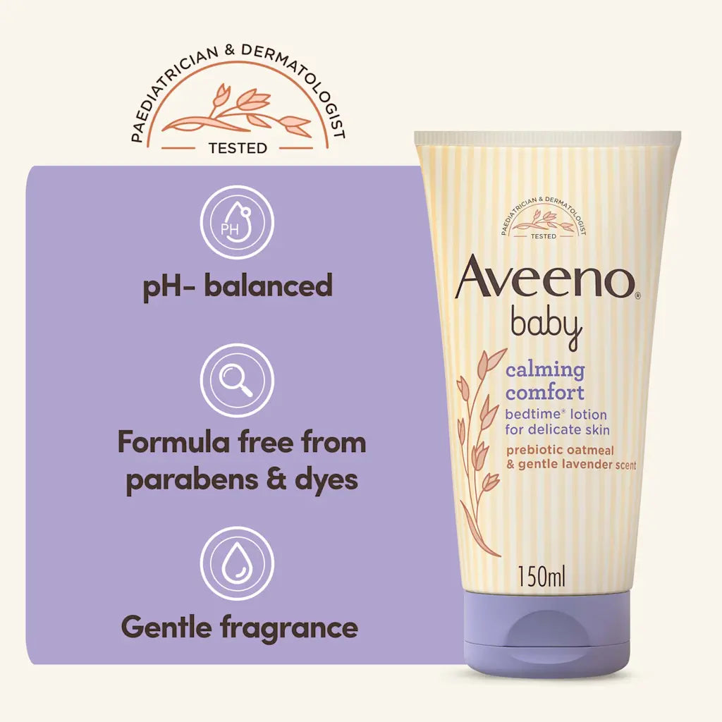 Aveeno Baby Calming Comfort Bedtime Lotion, For Delicate Skin, -150ml