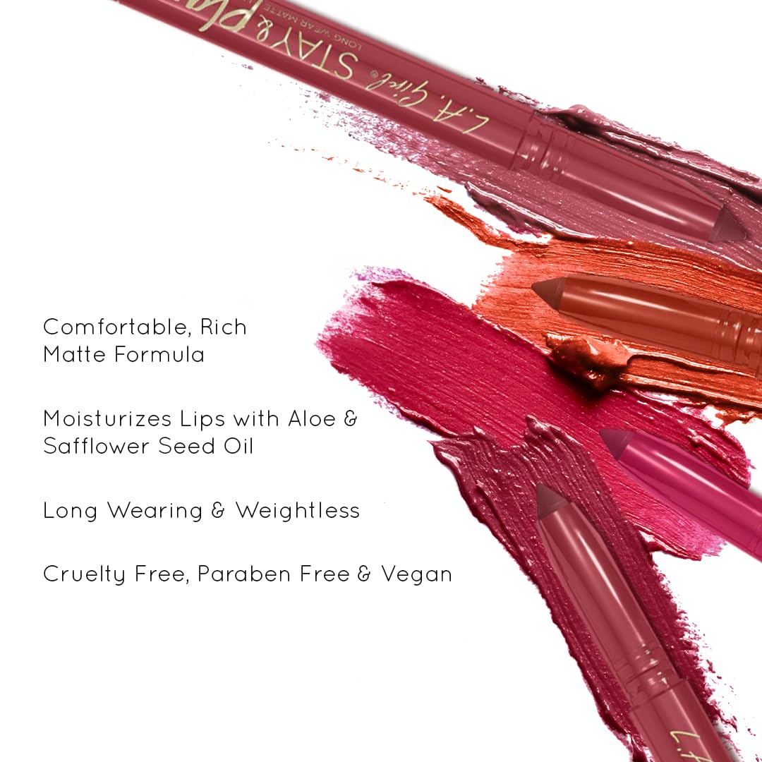 L.A. Girl Lipstick - Stay & Play Lip Crayon - GLC732 - For Keeps