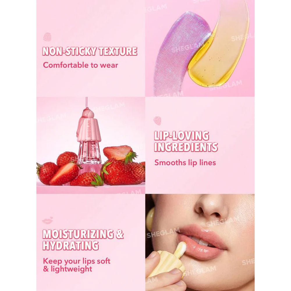 Sheglam Jelly Wow Hydrating Lip Oil - Berry Involved