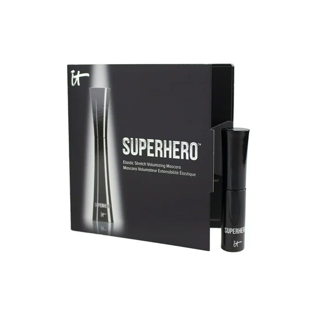 it Cosmetics Superhero Elastic Stretch Volumizing Mascara Super Black - Trave