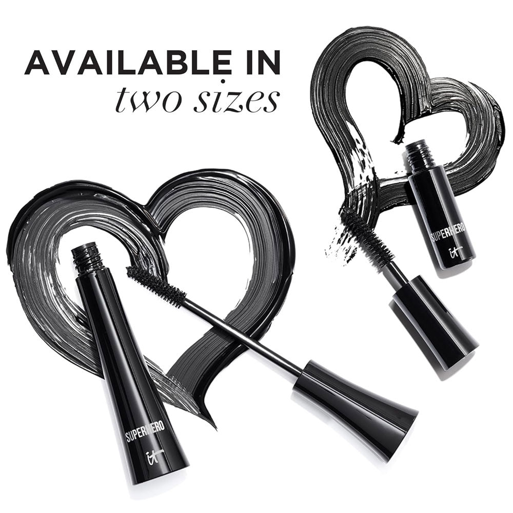 it Cosmetics Superhero Elastic Stretch Volumizing Mascara Super Black - Trave