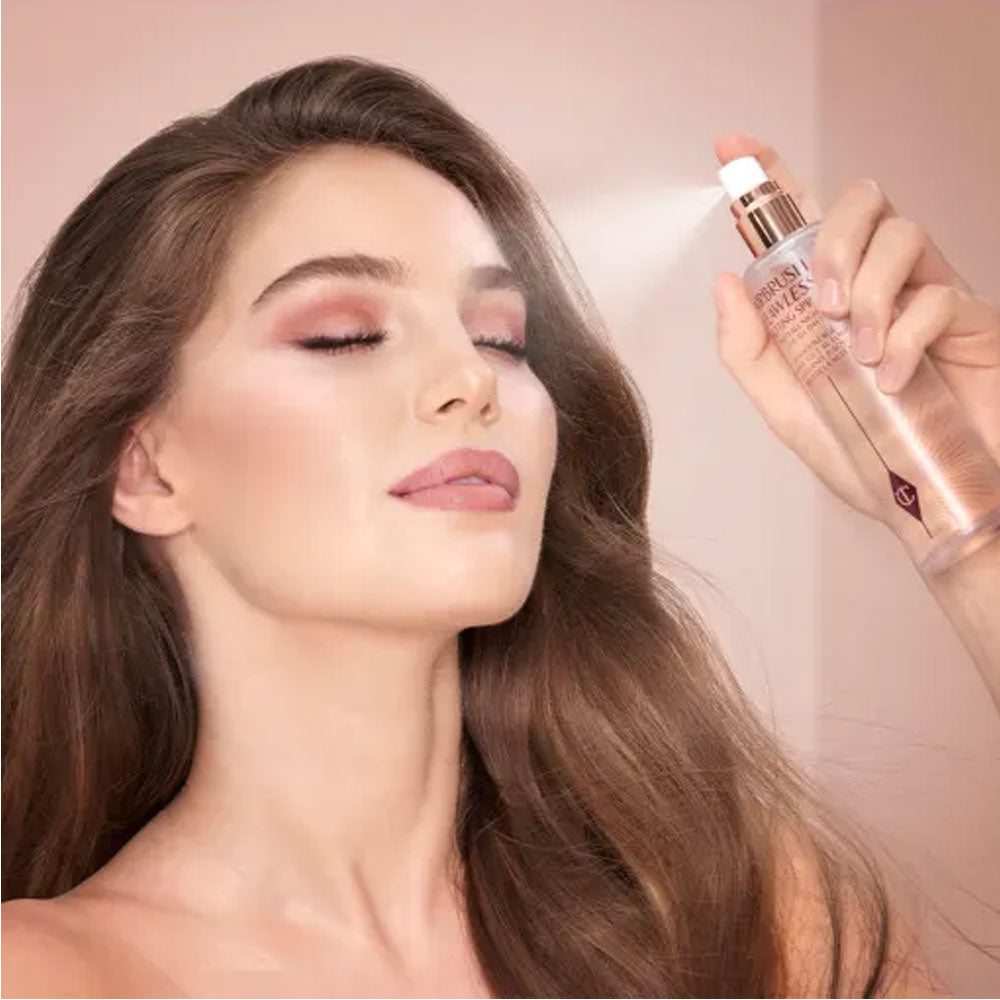 Charlotte Tilbury Airbrush Flawless Setting Spray Duo - Full Size 100ML -mini Size -34ML