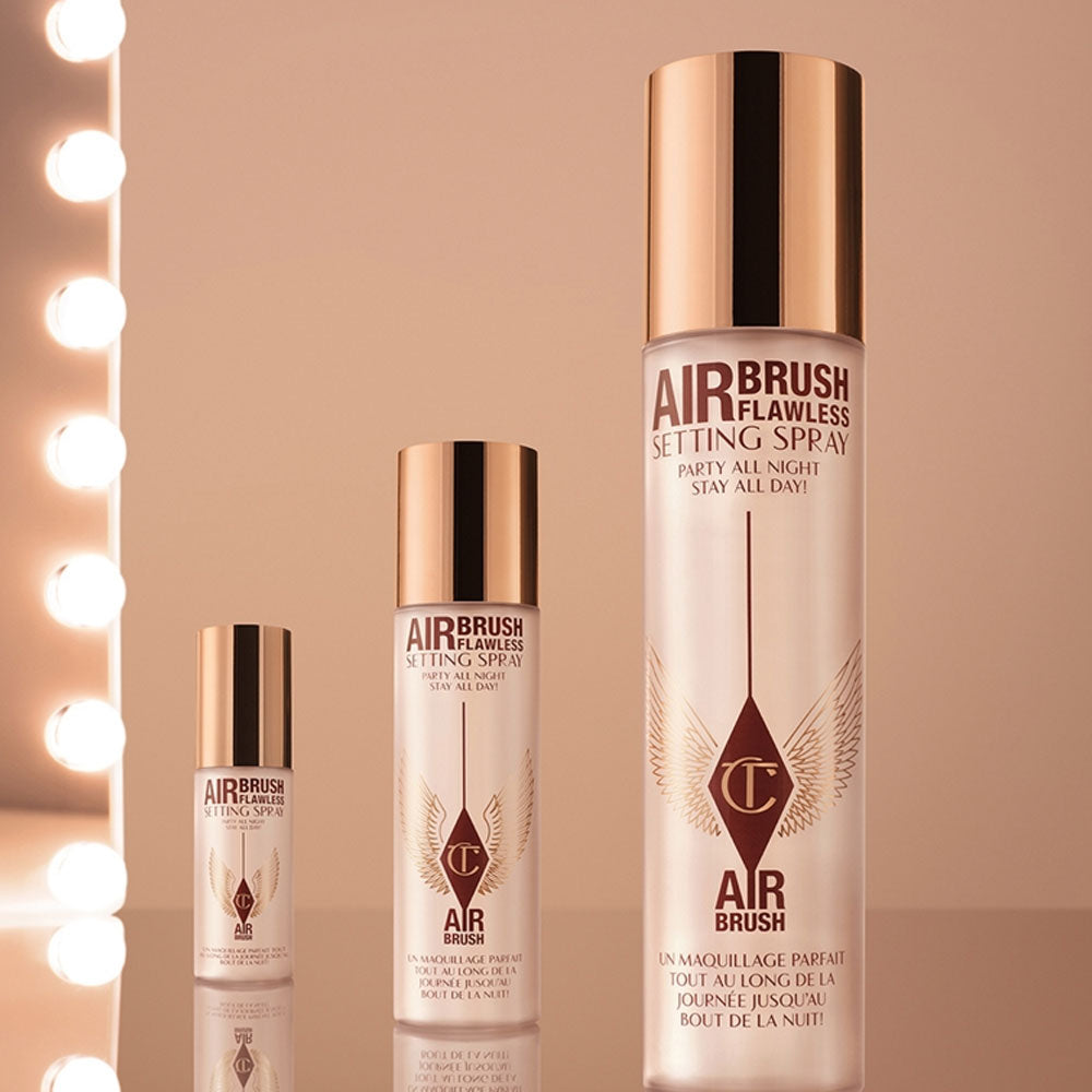 Charlotte Tilbury Airbrush Flawless Setting Spray Duo - Full Size 100ML -mini Size -34ML