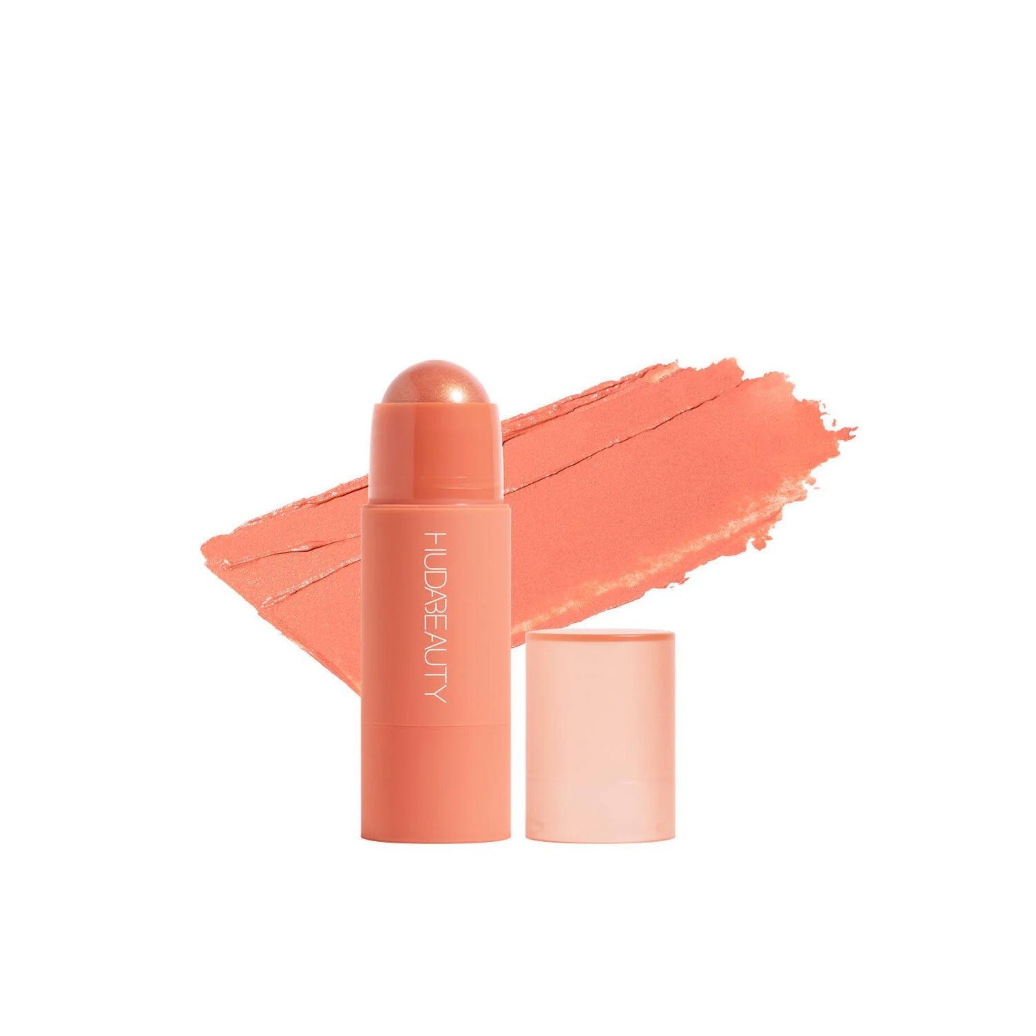 Huda Beauty Cheeky Tint Blush Stick- Baddie Berry - Perky Peach