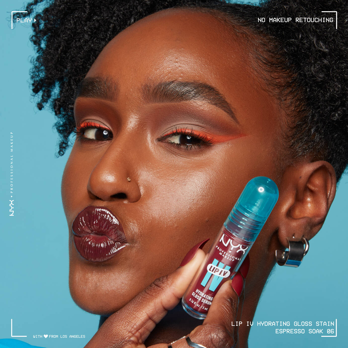 NYX- Lip I.V. Hydrating Lip Gloss Stain- 03 Splash N Spice