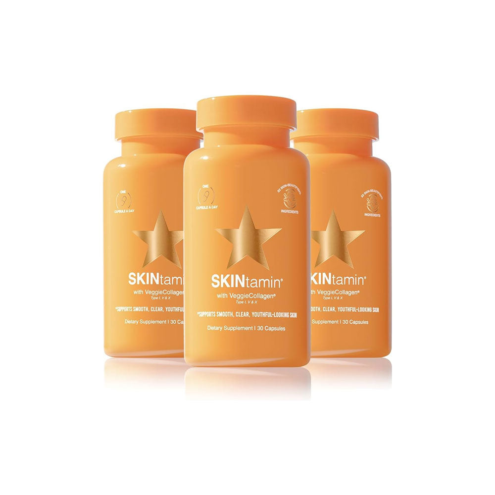 SKINtamin Vitamin for Skin Health & Collagen Support - 30 Capsules