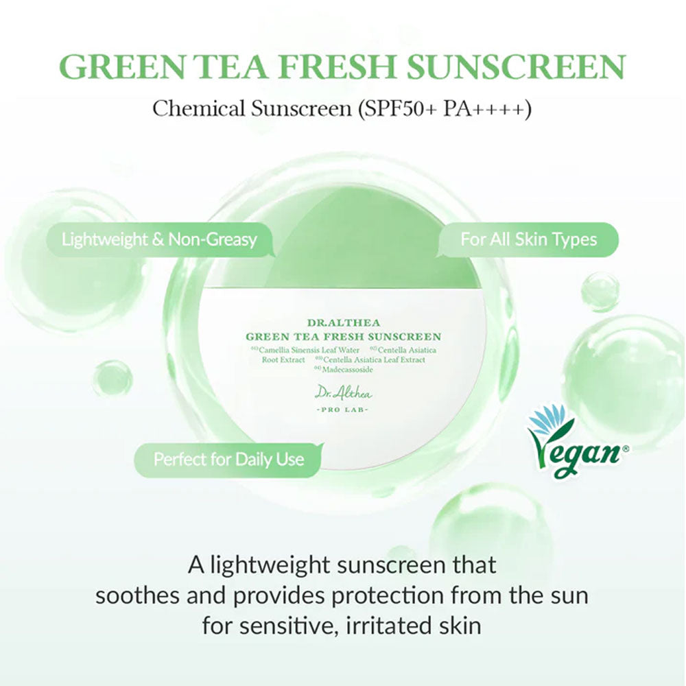 Dr.Althea Green Tea Fresh Sunscreen SPF50+ PA++++ - 45ml