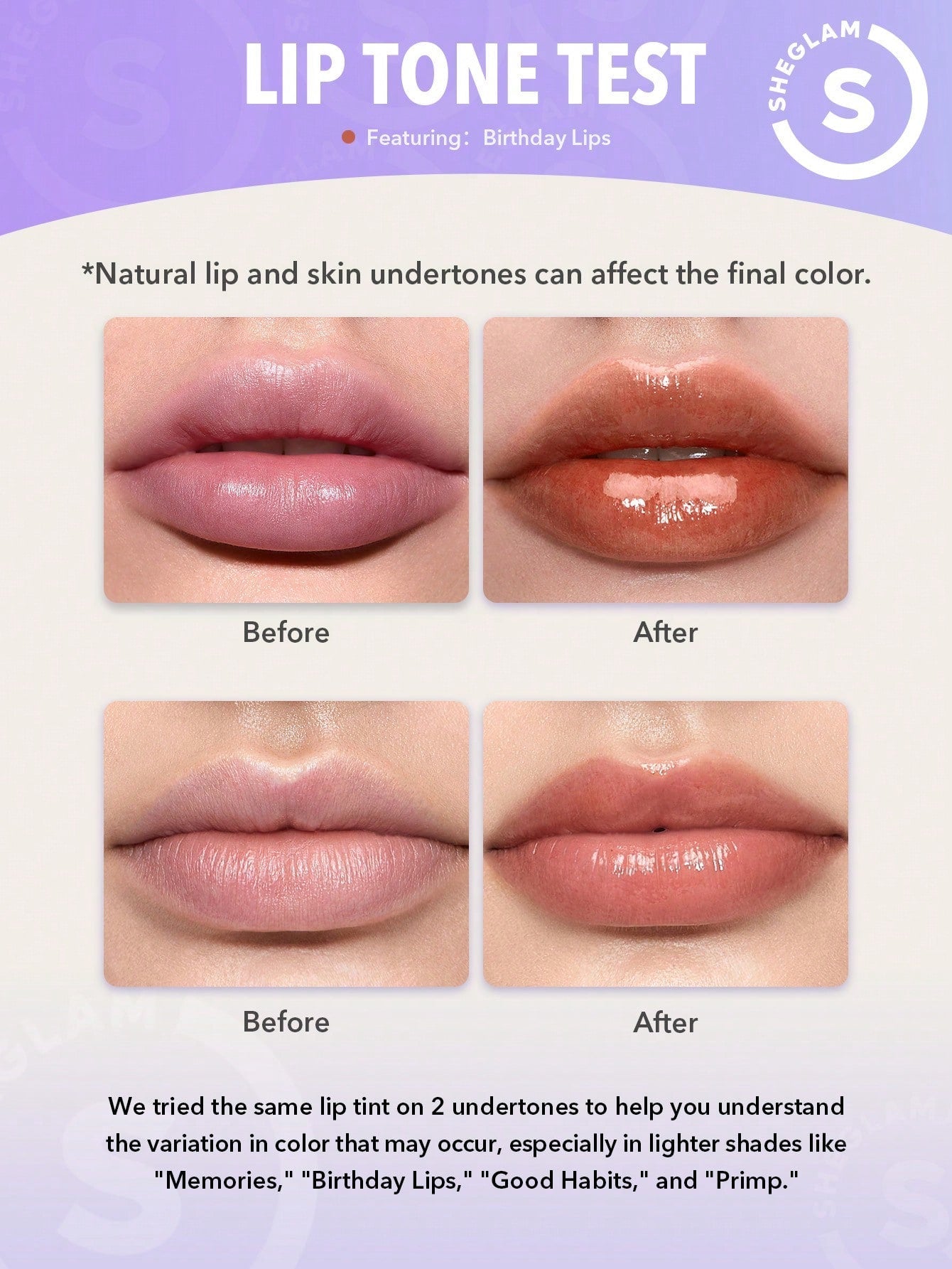 SHEGLAM Take A Hint Lip Tint-Birthday Lips