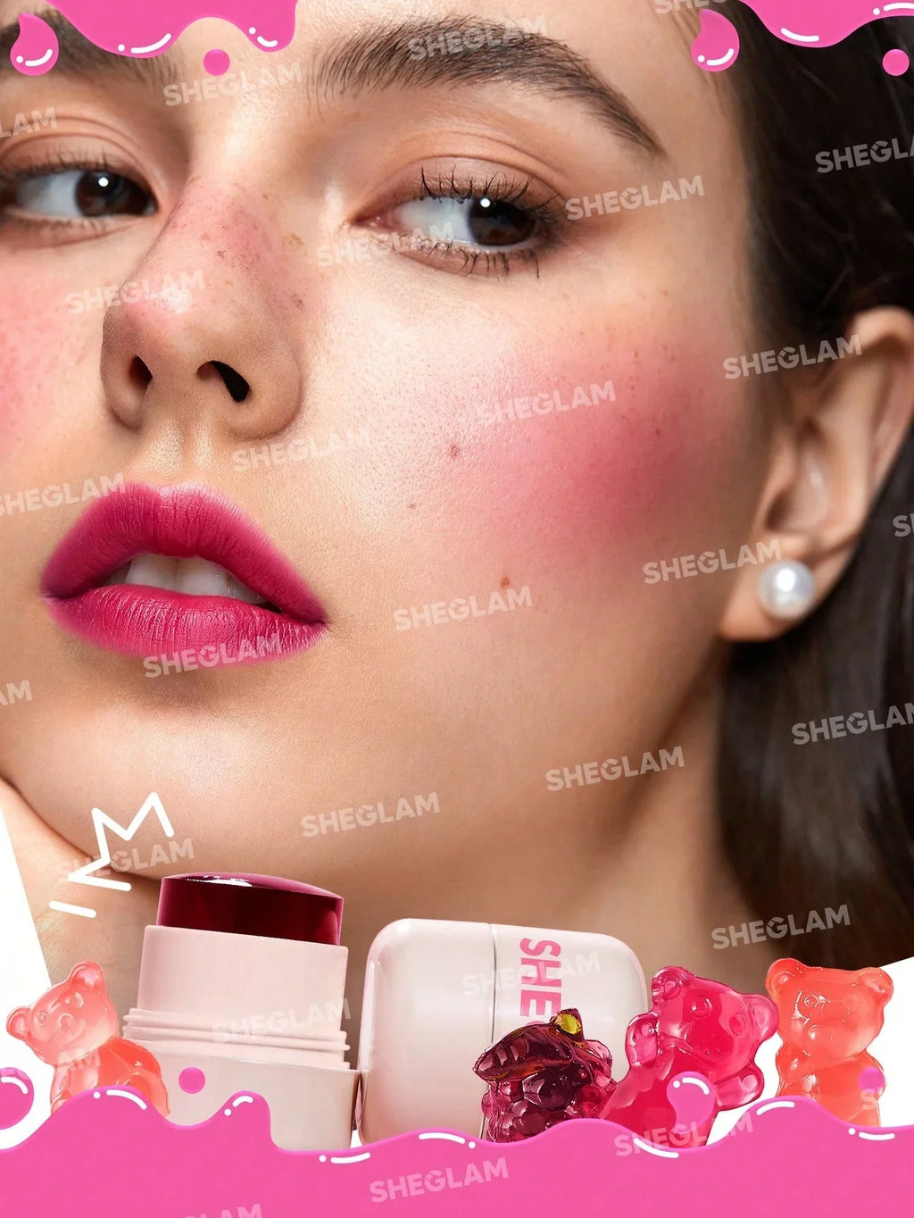 Sheglam- Jelly- Licious Hydrating Lip & Blush Tint- Howdy