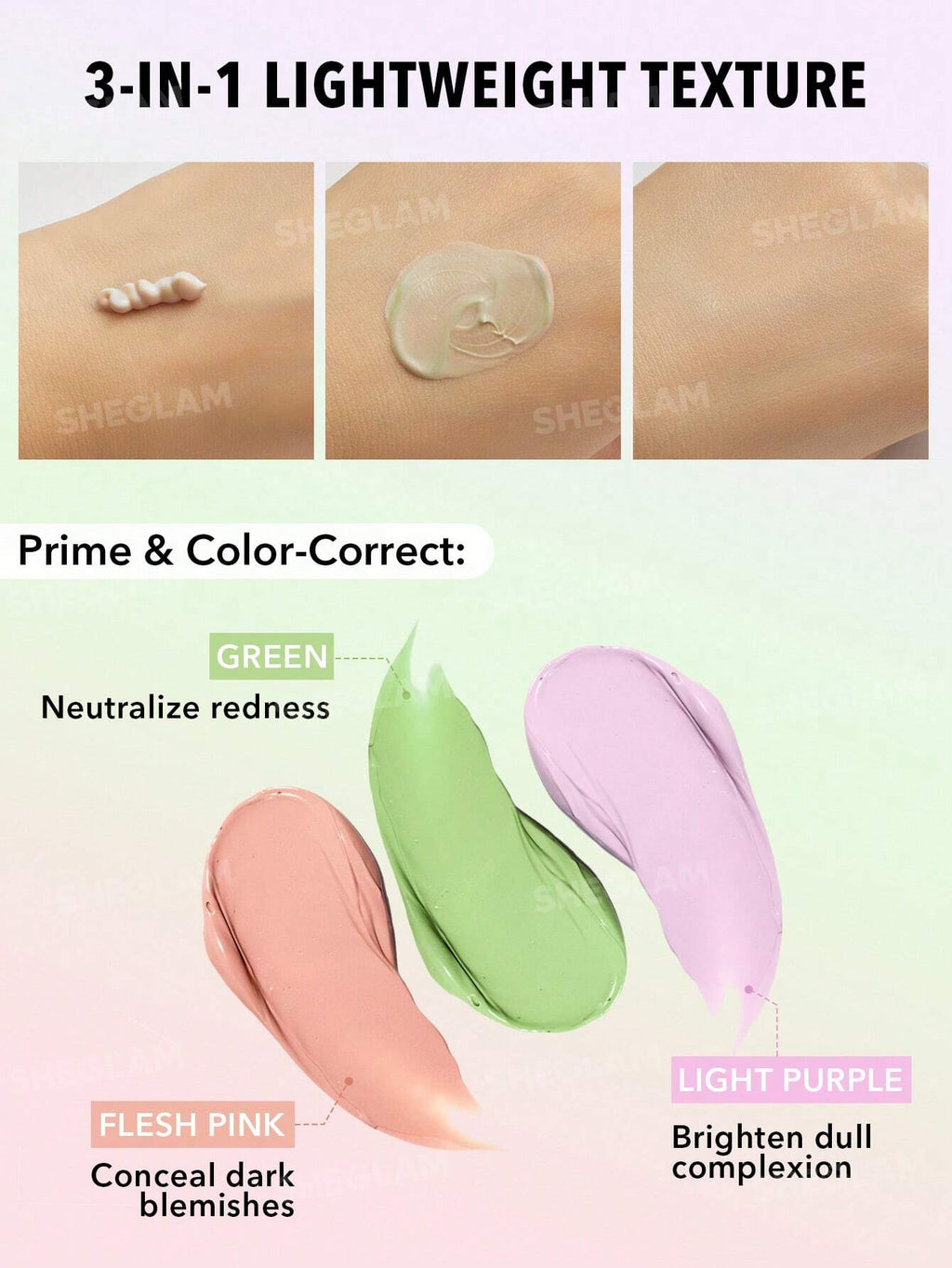 SHEGLAM Triple Threat Correcting Primer