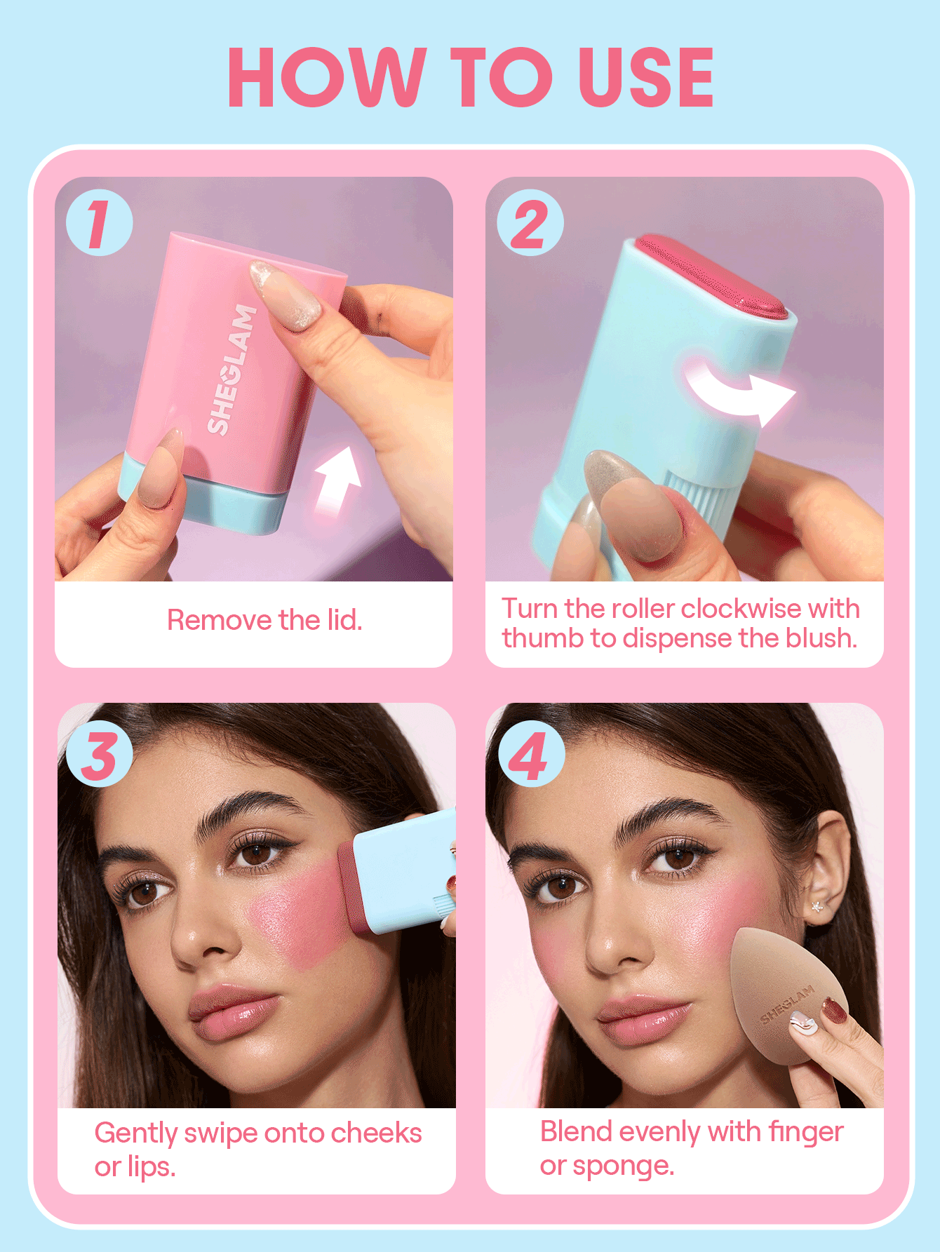 SHEGLAM  Glass Glow Blush Stick