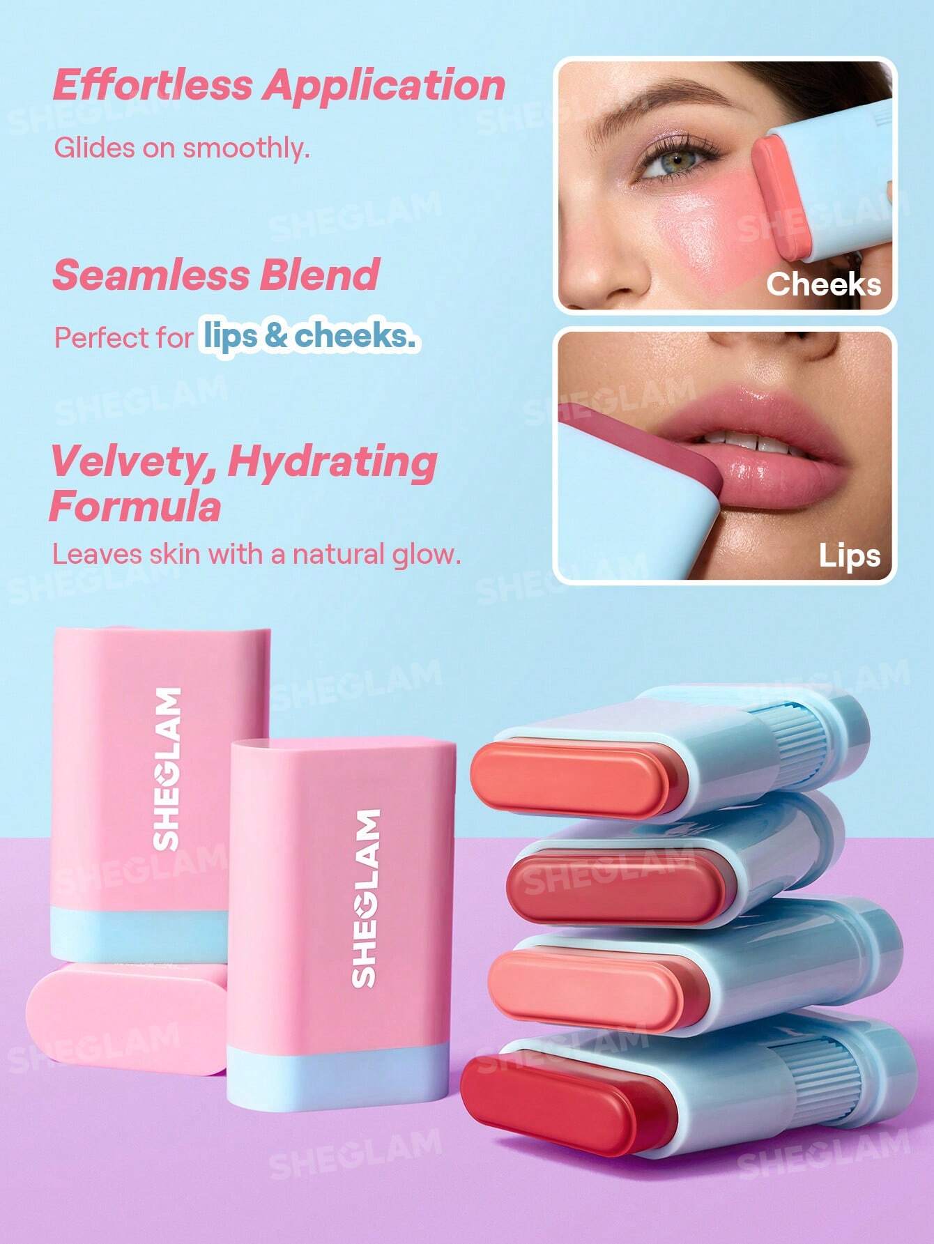 SHEGLAM  Glass Glow Blush Stick
