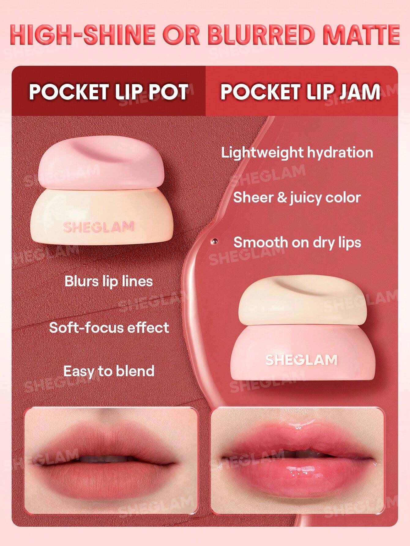 Sheglam Bounce Putty Pocket Lip Pot