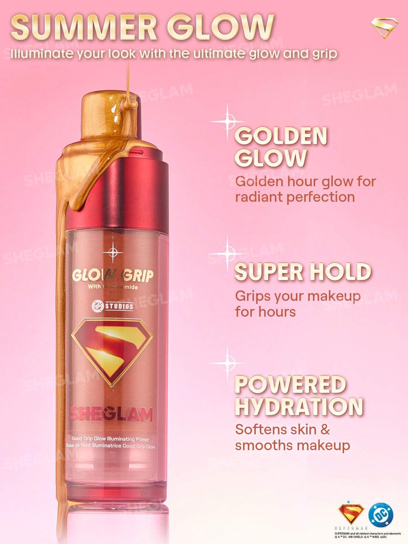 SHEGLAM  The Superman  SHEGLAM Good Grip Glow Illuminating Primer - 45 Ml