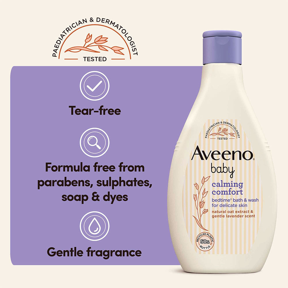 Aveeno Baby Calming Comfort Bedtime Bath & Wash – 250ml