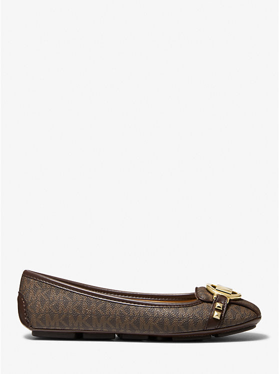 Michael Kors Fulton Studded Logo Moccasin US 8 Brown