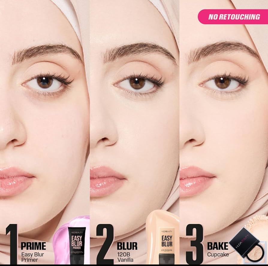 Huda Beauty - Easy Blur Natural Airbrush Foundation - Cashew 140G 30ML