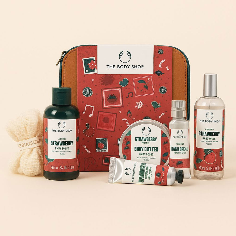 The Body Shop Jolly & Juicy Strawberry Essential Gift Set
