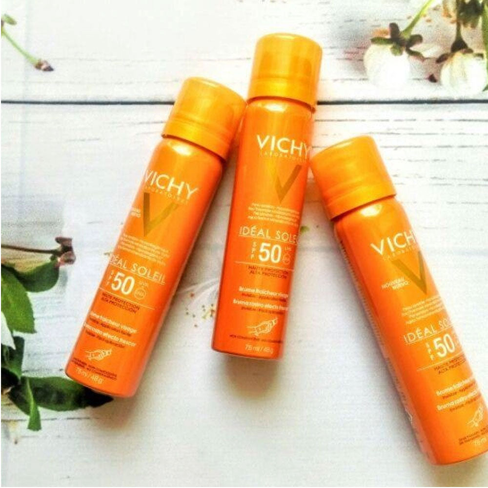 Vichy Sunscreen Spray Oil-Reducing, Dry, Non-Greasy SPF 50 PA+++ 75ml
