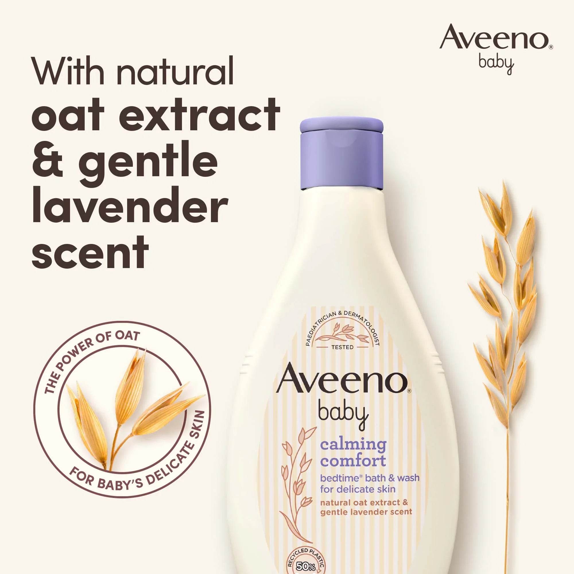 Aveeno Baby Calming Comfort Bedtime Bath & Wash – 250ml