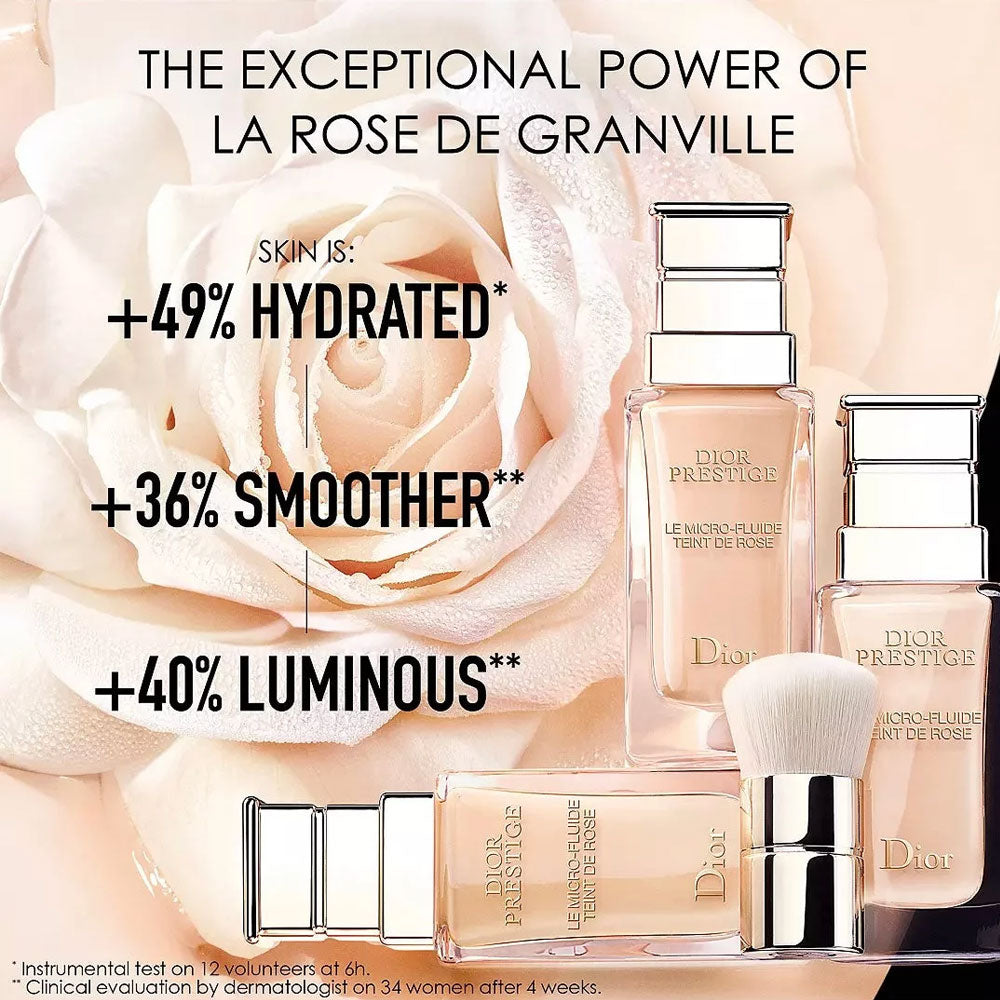 Dior Prestige Le Micro Fluide Teint De Rose Foundation Shade 0N - 2N