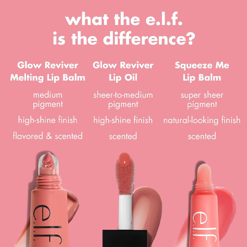 e.l.f - Glow Reviver Melting Lip Balm - Straw Berry Shortcake