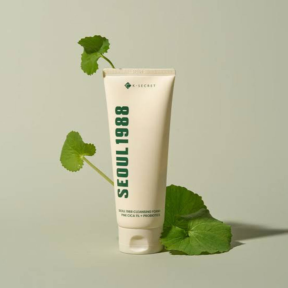 K-Secret  Seoul 1988 Pine Cica 1% + Probiotics Cleansing Foam -150ml