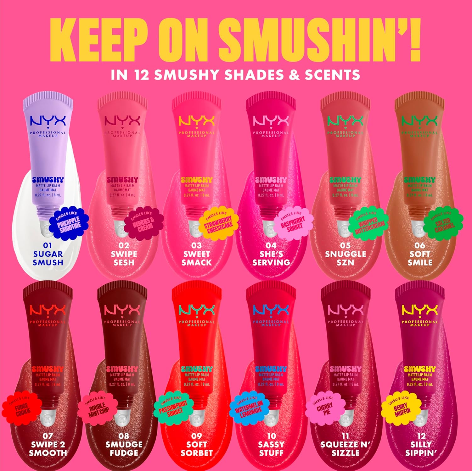 NYX Professional Makeup - Smushy Matte Lip Balm - Sassy Stuff