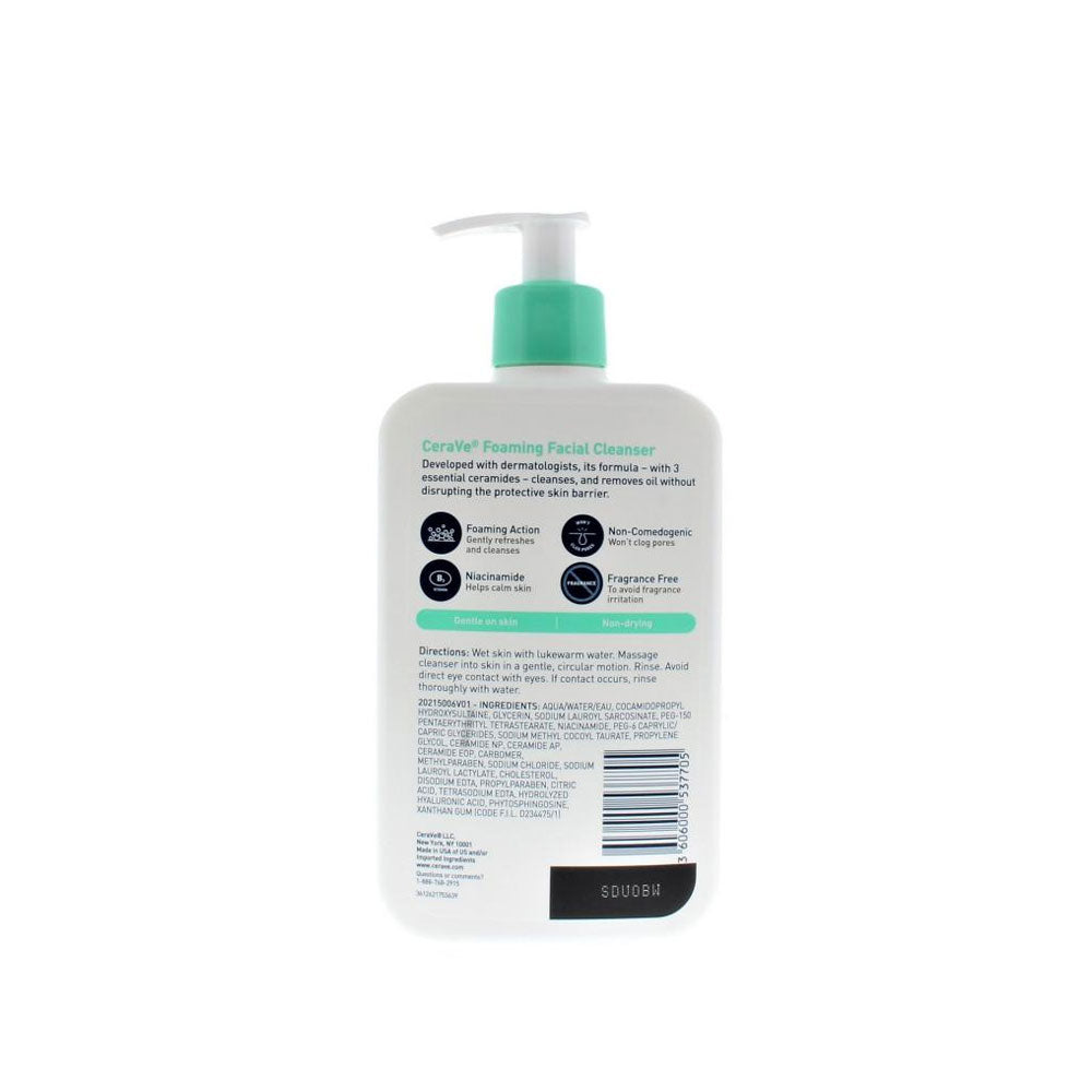 Cerave Foaming Facial Cleanser For Normal to Oily Skin - 473ml