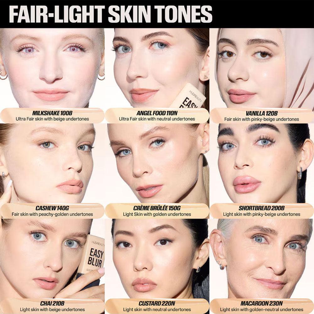 Huda Beauty - Easy Blur Natural Airbrush Foundation  - Custard 220N 30ML