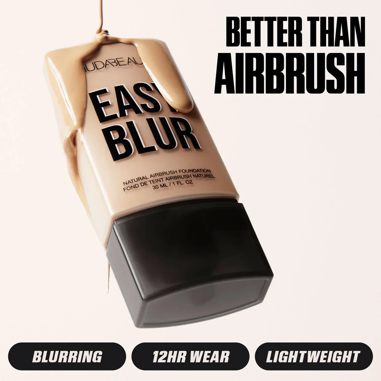 Huda Beauty - Easy Blur Natural Airbrush Foundation -Butter Pecan 330N 30ML