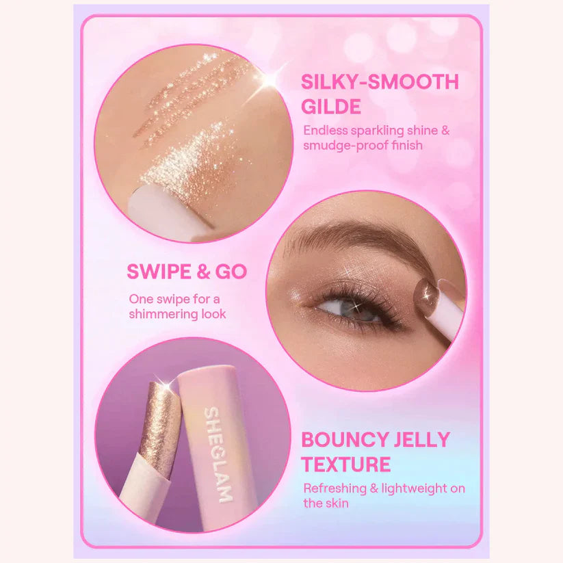 SHEGLAM Crystal Jelly Glaze Stick - Starlit Silver