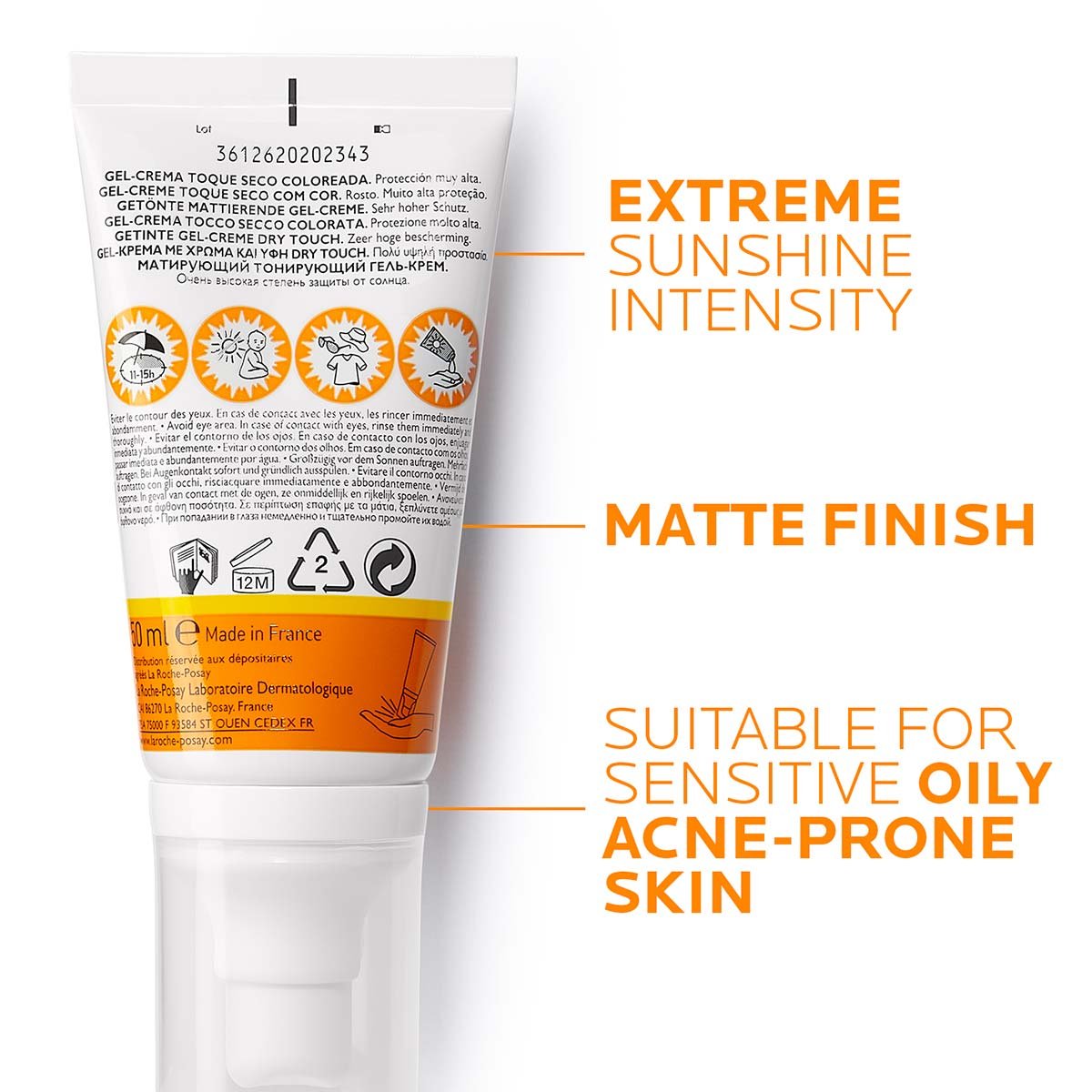 La Roche-Posay Anthelios Gel-Crème Anti-brilho Com Cor C/P Spf50+ 50ml