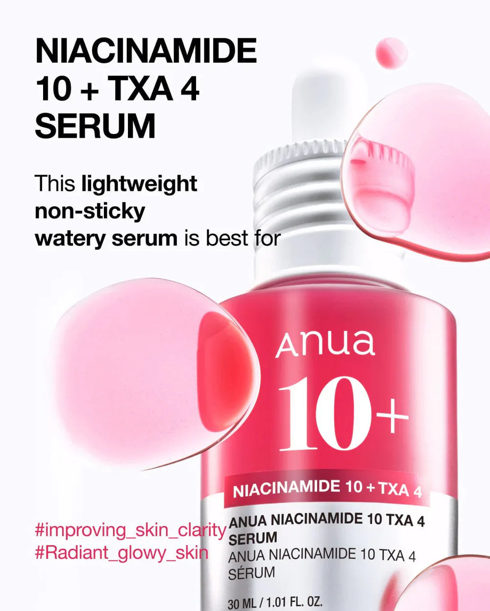 Anua Niacinamide 10% + TXA 4% Dark Spot Correcting Serum