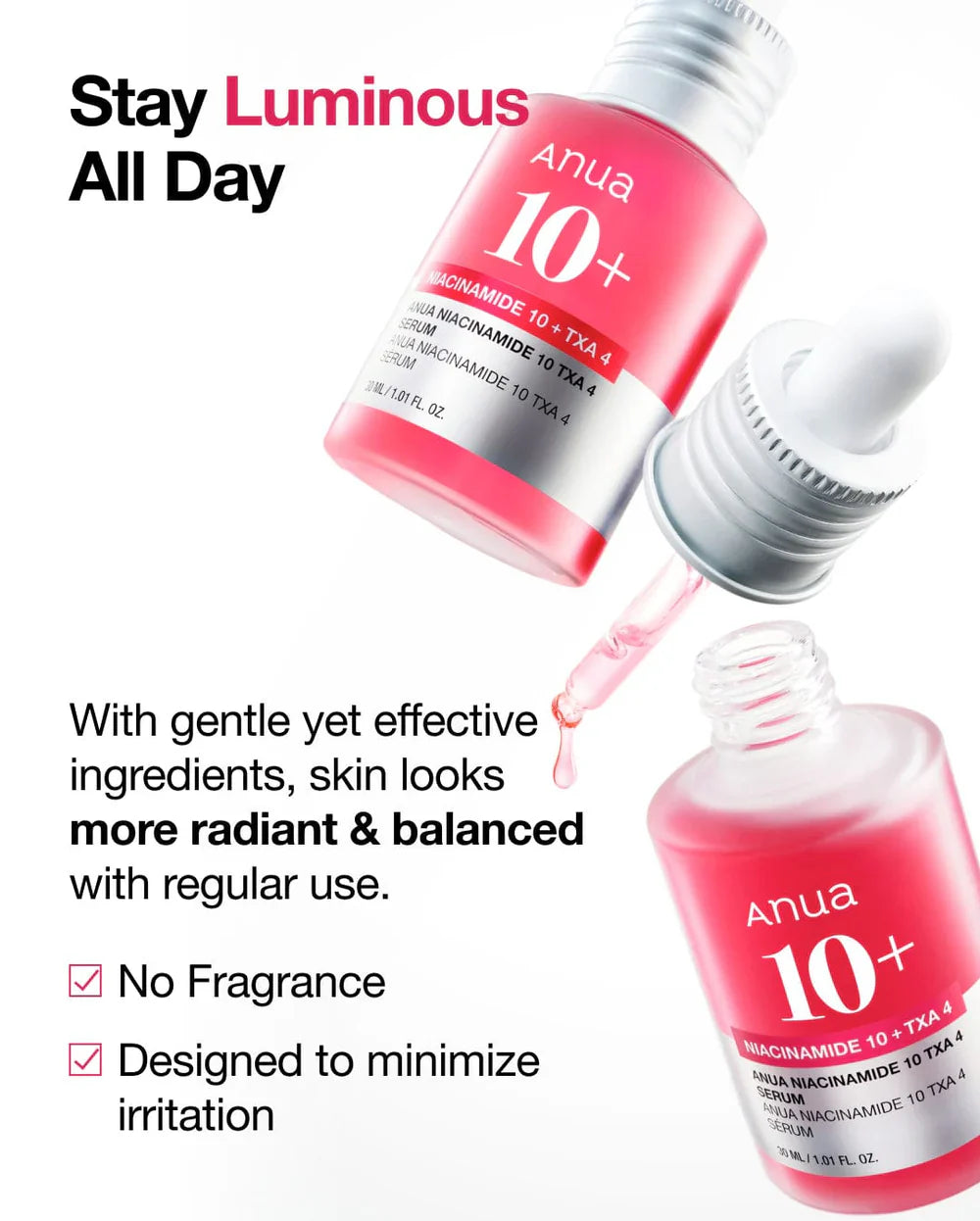 Anua Niacinamide 10% + TXA 4% Dark Spot Correcting Serum