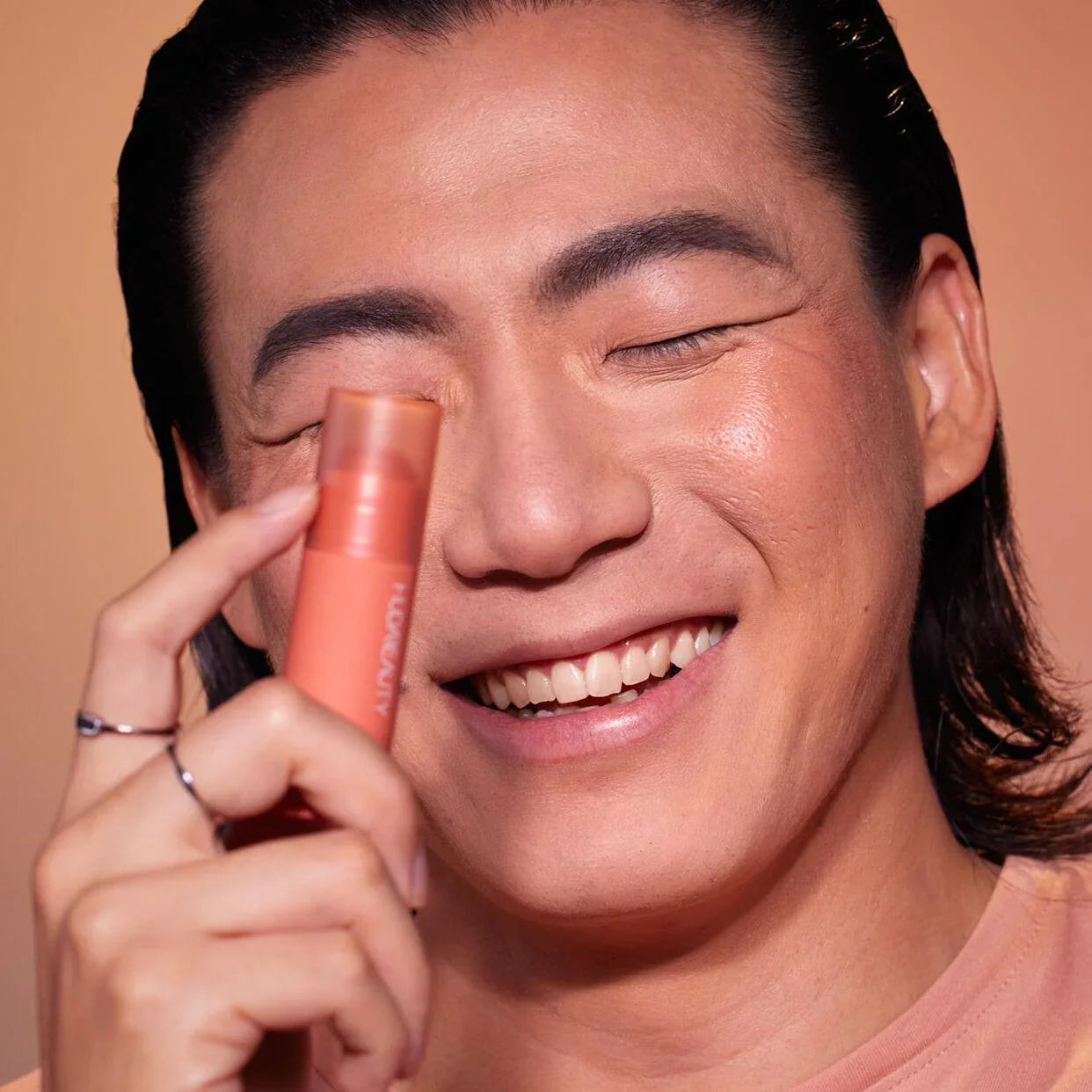 Huda Beauty Cheeky Tint Blush Stick- Baddie Berry - Rebel Red