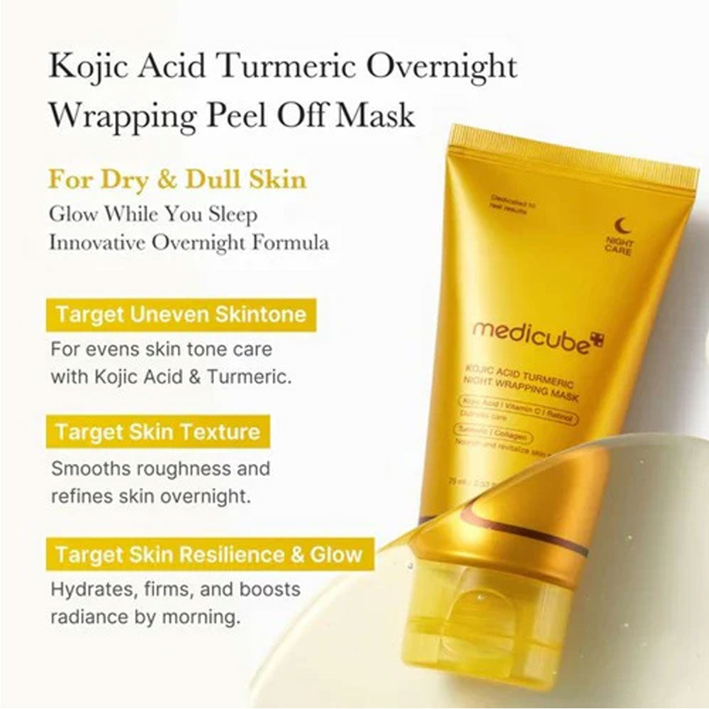 Medicube Kojic Acid Turmeric Night Wrapping Face Mask 75ml