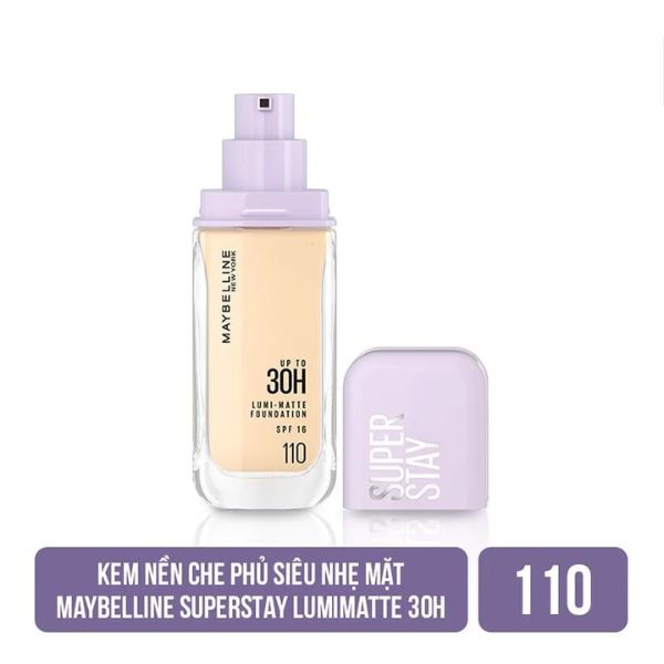 Maybelline New York - Super Stay Up to 30hr Lumi Matte Foundation - 110