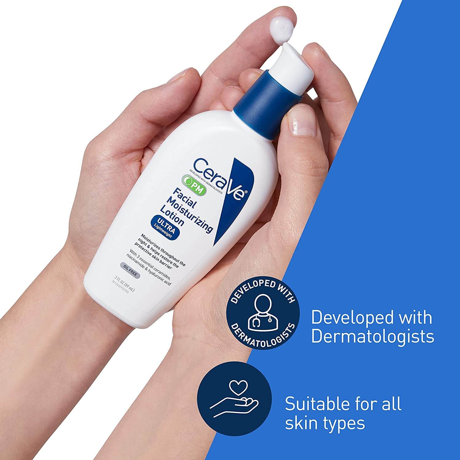 CeraVe PM Facial Moisturizing Lotion Ultra Lightweight - 89ml