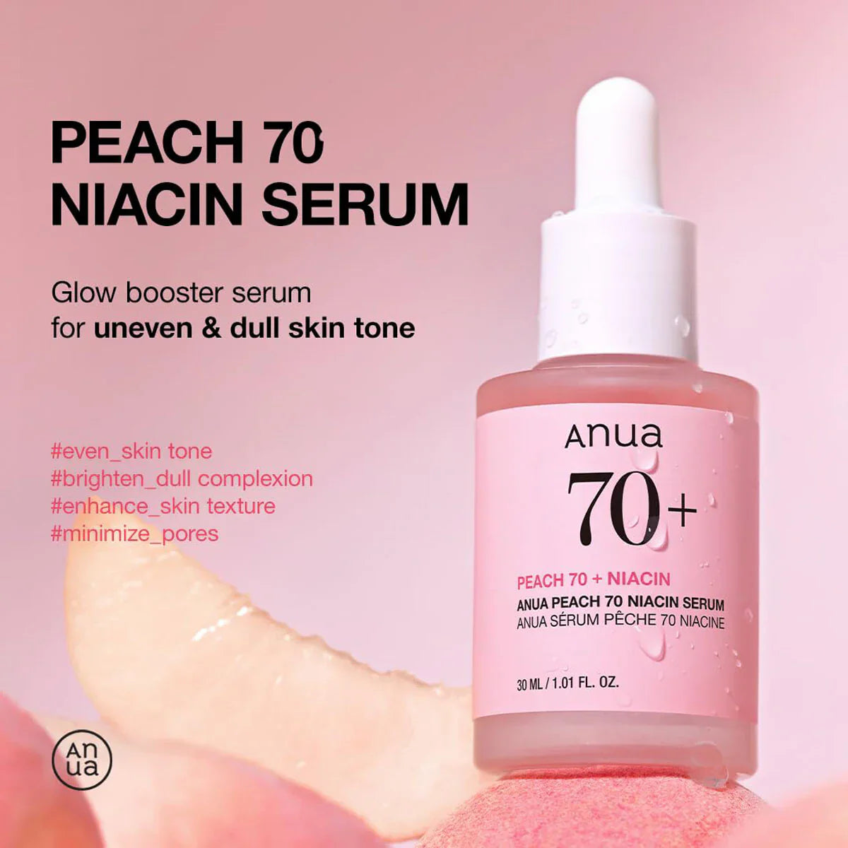 Anua - Peach Niacin Serum - 30ml