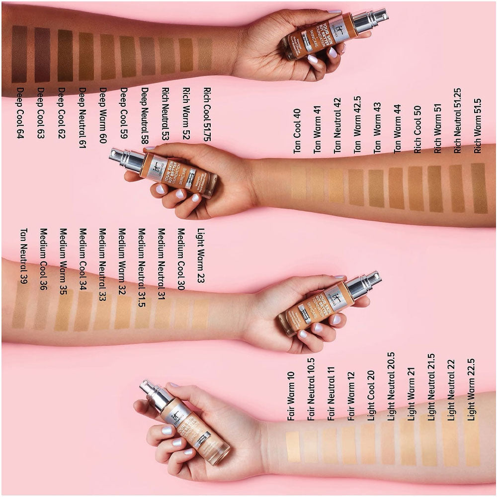 It Cosmetics Your Skin But Better Foundation + Skincare - Light Warm 23