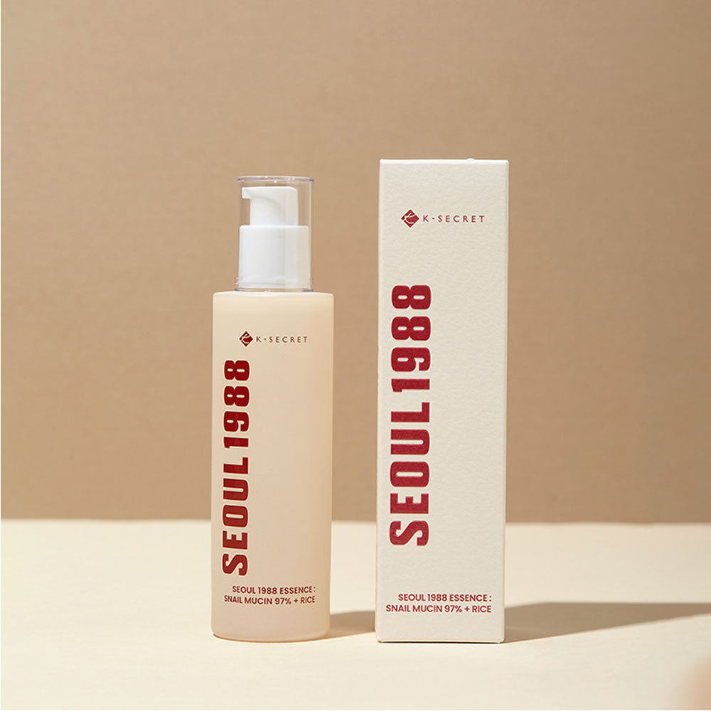 K-SECRET SEOUL 1988 ESSENCE : SNAIL MUCIN 97% + RICE -100ml