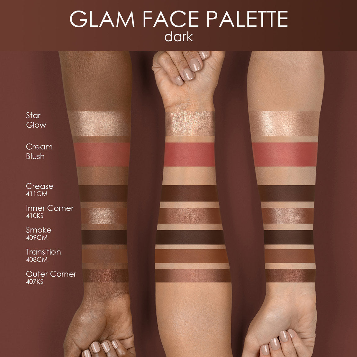NATASHA DENONA - Glam Face & Eye Palette - Dark